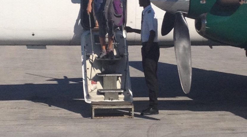 Clients arriving on Southern Air flight