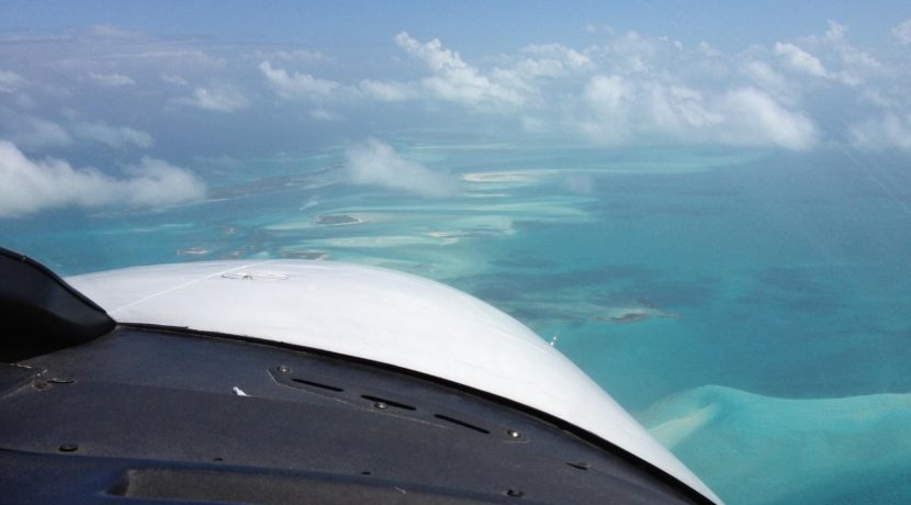 Flying down the islands to Stella Maris